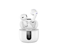 Cuffie in-ear Bluetooth Be-tunes con auricolari wireless bianchi - Modello BT-13, progettate per un'esperienza audio migliorata e compatibile.