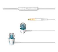 Cuffie in-ear cablate - Auricolari a diaframma | Audio con riduzione del rumore in TPE, cuffie scure che si illuminano sulla pelle, ad alta fedeltà e coinvolgenti esperienze di ascolto stereo con cavo