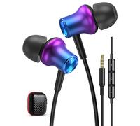 Cuffie In Ear con Microfono per Xiaomi Redmi Note 13 11s 12 Pro 15C 14C 13C | Hi-Fi Stereo Auricolari con Filo Cuffie Magnetici Sport Cuffiette da 3,5mm per Samsung A15 A14 A23 A25 Moto g84 g14 g54 g77
