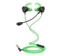 Cuffie in-ear da gioco cablate con microfono omnidirezionale e pickup omnidirezionale diretto per discorso naturale (verde)
