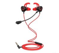 Cuffie in-ear da gioco cablate con microfono omnidirezionale e pickup omnidirezionale diretto per discorso naturale (rosso)