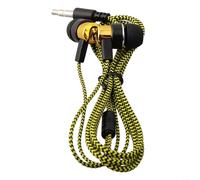 Cuffie in-ear di base, auricolari stereo cablati da 3,5 mm con potenziamento dei bassi, design con isolamento acustico, frequenza di risposta 20 Hz-20 kHz, impedenza 32 Ohm (oro)