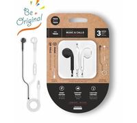 Cuffie in-ear TechOneTech EearTech B&W Be Original - Microfono integrato - Mini jack da 35 mm - Cavo da 120 m - Bianco/Nero