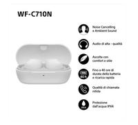 Auricolari True wireless Sony WFC710NW colore bianco