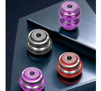 Cuffie in lega di alluminio per biciclette con cuscinetti a doppia tenuta e finitura anodizzata per resistenza adatte per forcelle da strada e mountain bike (44-44 mm viola)