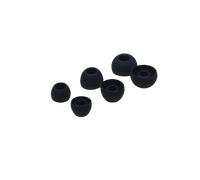 Cuffie in silicone per cuffie da 4,5-6 mm 3 misure 15 paia Black