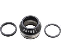 Cuffie Integrate Domenica - 1-1/8", 15Mm, Nere, Coniche BMX