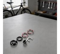 Cuffie integrate senza filettatura in lega di alluminio con cavo interno e doppi cuscinetti sigillati per tubo sterzo da 52 mm più forcelle dritte da 28,6 mm e coniche da 39,8 mm (A)