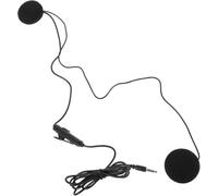 Cuffie interfono per casco da moto con jack da 3,5 mm, sistema audio per casco in-ear nero per comunicazione vocale e navigazione GPS, compatibile con sport all'aria aperta e equitazione Utilità