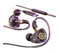 Cuffie intrauricolari cablate con microfono per iPhone e per Samsung, progettate per audio coinvolgente e trasmissione vocale chiara nei giochi e nelle chiamate (C)