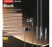 Cuffie intrauricolari cablate Lenovo YF27, interfaccia Type-C e 3,5 mm, suono stereo Hi-Fi, chiamate ad alta definizione, cancellazione del rumore, indossabilità confortevole, adatte per laptop e smar
