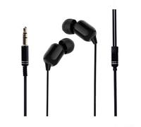 Cuffie intrauricolari con cavo lungo 3 metri, con bassi migliorati e audio stereo per musica e comunicazione (rosso)