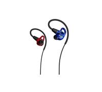 Cuffie intrauricolari con cavo Sony IER-M500 Pro | Auricolari IEM ad alta risoluzione con cavo, isolamento acustico ideali per musicisti, artisti e uso in studio - Rosso e blu