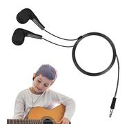 Cuffie intrauricolari intelligenti, con jack da 3,5 mm cablato per lo studio, comode cuffie plug-in con materiale in silicone, cavo in filo di rame, tipo a dritta, mobili per telefoni