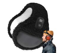 Cuffie invernali da uomo, scaldaorecchie riscaldate | Cuffie termiche con fodera in pile a 3 modalità di temperatura - antirumore pieghevoli con spegnimento automatico per attività all'aperto