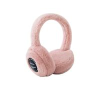 Cuffie invernali in peluche per esterni (rosa), cuffie Bluetooth wireless, carine e calde, in pelliccia
