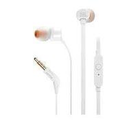 Cuffie JBL Tune 110 Microfono - Mani liberi - Controllo del cavo - Cavo piatto da 1,11 m - colore bianco NEW