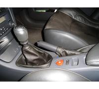 Cuffie leva cambio e freno Renault Laguna vera pelle nera