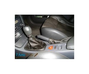 Cuffie leva cambio e freno Renault Laguna vera pelle nera