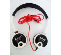 Cuffie Linq jack 3,5 mm Pieghevoli Per Ipod Iphone Mp3 Pda Black & White