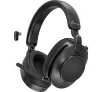 Cuffie MediaRange MROS308 wireless Bluetooth 5.4 con cancellazione rumore e microfono nero