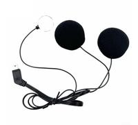 Cuffie microfono, microfono per moto, microfono per casco da moto, lunghezza 1 metro, microfoni in spugna (B)