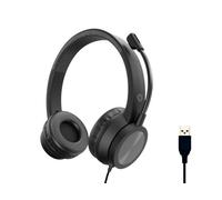 CUFFIE MICROFONO POLONA05B STEREO USB-A NERO