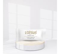 Virsus Cuffie Doccia monouso di colore Trasparente, copricapo Plissè Copri Testa e Capelli, Imbustata singolarmente, con elastico per Albergo Hotel B&B Host, Linea cortesia (50)