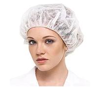 Cuffie monouso in TNT bianca 100pz con elastico di tenuta