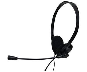 Cuffie Nilox con microfono, cavo 3,5 mm, uso PC, nero