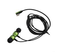 Cuffie On-Ear Cablate con Microfono - Audio Hi-Fi Bassi Profondi 30mm per PC Smartphone Tablet - Jack 3.5mm Design Pieghevole Leggero(TYPE-C-Green)