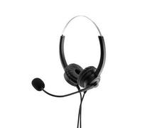 Cuffie on-ear MediaRange con microcablaggio nero/argento NEW