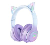 Cuffie ONIKUMA B90 wireless Bluetooth 5.0 Gaming con illuminazione RGB Blu/Viola