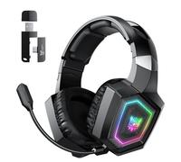 Cuffie ONIKUMA GT806 wireless Bluetooth 5.4 gaming RGB nere