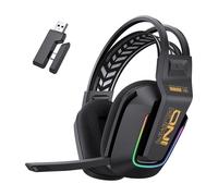 ONIKUMA GT828 - Bluetooth 5.4, Microfono integrato, Riduzione del rumore CUFFIE GAMING, Nero