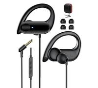 Cuffie Open Ear AUX 3,5 mm per Redmi Note 14s 14 14Pro 15C Poco M7Pro,1,5 m cavo over Ear gancio auricolare auricolare con microfono per Redmi A5 Pad 2 SE 14C 13C 13x per Moto g56 g86 per ufficio