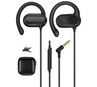 Cuffie Open Ear con Filo Jack 3,5mm per Xiaomi Redmi 15 Note 14 POCO C85 M7 | 3,5mm Aux Auricolari Aperti Cablati c/Mic e Gancetto Sport Cuffie con 1,5M Cavo per Donne/Bambini/Uomini Orecchie Piccole