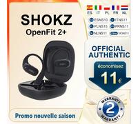 Cuffie auricolari aperte originali SHOKZ OpenFit 2+ T921 Dolby Audio Auricolari Bluetooth senza fili con gancio per l'orecchio Batteria a lunga durata IP55 Ricarica rapida impermeabile