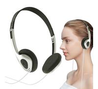 Cuffie over-ear retrò cablate,Cuffie Supra-auricolare retrò suono | Cuffie con ferretto vintage Feelings Casco a cassetta per lettore cassett