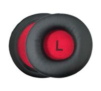 Cuffie paraorecchie per STUDIO PRO10 30 50, Black and red | Cuffie antirumore in memory foam elevata elasticità, copriorecchie in pelle proteica per uso prolungato,