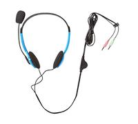 Cuffie PC Supra-Auricolari Stereo Doppio Jack 3.5mm con Microfono Pieghevole