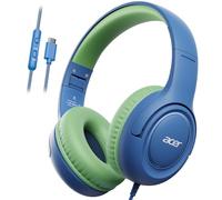 Cuffie per bambini con cavo per la scuola, limitatore di volume 85/94 dB, jack da 3,5 mm, cuffie stereo pieghevoli, per bambini, ragazze, ragazzi, viaggi, apprendimento, intrattenimento, Kindle, iPad