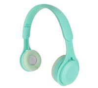 Cuffie per bambini Y08Kids Macaron, eleganti, stereo, pieghevoli, con spina, Bluetooth, circumaurali, colore verde.