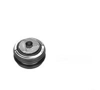 Cuffie per bicicletta, 34 mm o 44 mm, dritte/coniche, in lega di alluminio lavorato a CNC, cuscinetti a doppia tenuta, anodizzati resistenti alla corrosione, per strada e MTB (44-44 mm, nero)