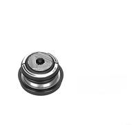 Cuffie per bicicletta, 34 mm o 44 mm, dritte/coniche, in lega di alluminio lavorato a CNC, cuscinetti a doppia tenuta, anodizzati resistenti alla corrosione, per strada e MTB (44-56 mm, nero)