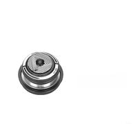 Cuffie per bicicletta realizzate in lega di alluminio anodizzato e dotate di design a doppio cuscinetto per bici da strada e mountain bike con supporto forcella diritta o affusolata (44-55 mm nero)