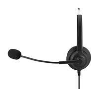 Cuffie per Call Center con Cancellazione del Rumore, Suono Senza Perdita, con Paraorecchie Rotanti a 330°, per Ufficio e Servizio Clienti, Filo di Rame in nylon. (#3)