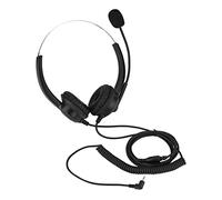 Cuffie per Call Center con Suono Senza Perdita, Cuffie Telefoniche Professionali con Cancellazione del Rumore, Cuffie Antirumore Rotanti a 330° e Cavo Super Lungo, Compatibilità (Gomito da 2,5 mm)