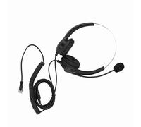 Cuffie per Call Center con Suono Senza Perdita di Rumore Cuffie Antirumore Rotanti a 330° Comode da Indossare per i Professionisti dei Call Center Cavo Lungo (#1)