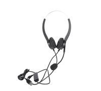 Cuffie per computer, doppie cuffie con cavo a spirale a sgancio rapido e morbidi cuscinetti auricolari in pelle, buon suono, buon suono, buon suono,